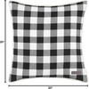 image:imageEddie Bauer  Throw Pillow Soft Decorative Pillow for Bed or Couch Christmas Decorations 20 x 20 Holiday Truck TreeCabin Plaid Black