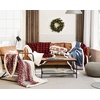 image:imageEddie Bauer  Throw Pillow Soft Decorative Pillow for Bed or Couch Christmas Decorations 20 x 20 Holiday Truck TreeCabin Plaid Red