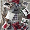 image:imageEddie Bauer  Throw Pillow Soft Decorative Pillow for Bed or Couch Christmas Decorations 20 x 20 Holiday Truck TreeCabin Plaid Red