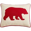 image:imageEddie Bauer  Throw Pillow Soft Decorative Pillow for Bed or Couch Christmas Decorations 20 x 20 Holiday Truck TreeBear Twill Red