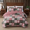 image:imageEddie Bauer  Twin Quilt Set with Matching Sham Soft amp Reversible Bedding for Year Round Comfort Buddy Patchwork RedKing