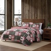 image:imageEddie Bauer  Twin Quilt Set with Matching Sham Soft amp Reversible Bedding for Year Round Comfort Buddy Patchwork RedKing