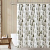 image:imageEddie Bauer  Cotton Blend Twill Shower Curtain 72x72 Pine Tree PrintSouthern Pines