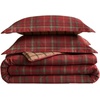 image:imageEddie Bauer  Twin Comforter Set with Sham Reversible Plaid BeddingTreebark Plaid Red