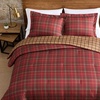 image:imageEddie Bauer  Twin Comforter Set with Sham Reversible Plaid BeddingTreebark Plaid Red