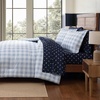 image:imageEddie Bauer  TwinTwin XL Comforter Set with Matching ShamBeach Pine PlaidBuddy the Dog