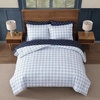image:imageEddie Bauer  TwinTwin XL Comforter Set with Matching ShamBeach Pine PlaidBuddy the Dog