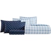 image:imageEddie Bauer  TwinTwin XL Comforter Set with Matching ShamBeach Pine PlaidBuddy the Dog
