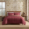 image:imageEddie Bauer  Twin Comforter Set with Sham Reversible Plaid BeddingTreebark Plaid Red