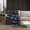 image:imageEddie Bauer  Plush Twin Blanket Striped amp Soft Blanket for Bed or CouchDogs With Scarves Grey