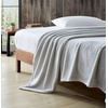 image:imageEddie Bauer  Plush Twin Blanket Striped amp Soft Blanket for Bed or CouchPastel Grey