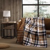 image:imageEddie Bauer  Plush Twin Blanket Striped amp Soft Blanket for Bed or CouchTrailhead Plaid Beige