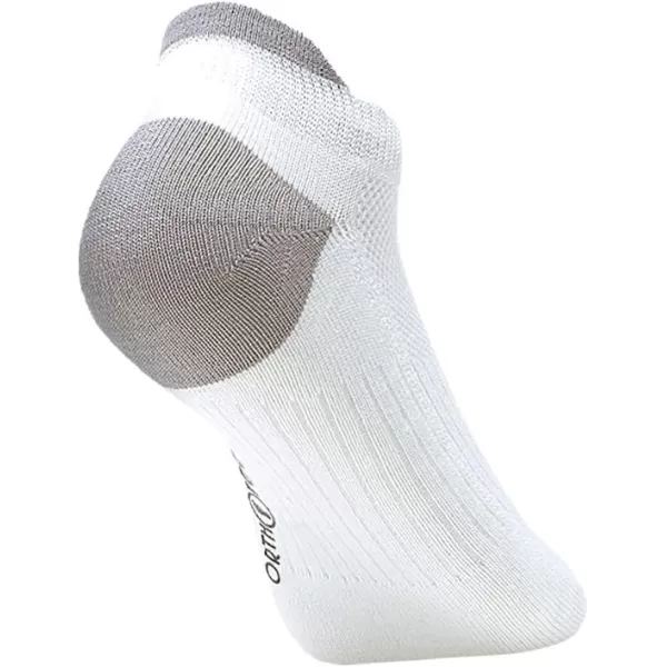 Orthofeet Low Cut Non-Binding Non-Constrictive Circulation Seam Free White Socks, 3 Pack