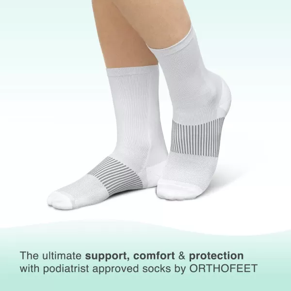 Orthofeet Mid-Calf Compression Sock - 18-25 mmHg - Ideal Support for Medical Needs, Nurses, Pregnancy, and Travel