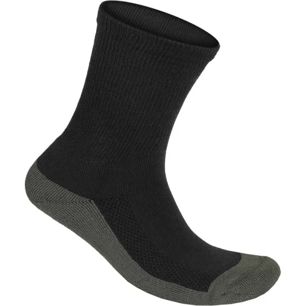 Orthofeet Extra Roomy Non-Binding Non-Constrictive Circulation Seam Free Black Socks, 3 Pack