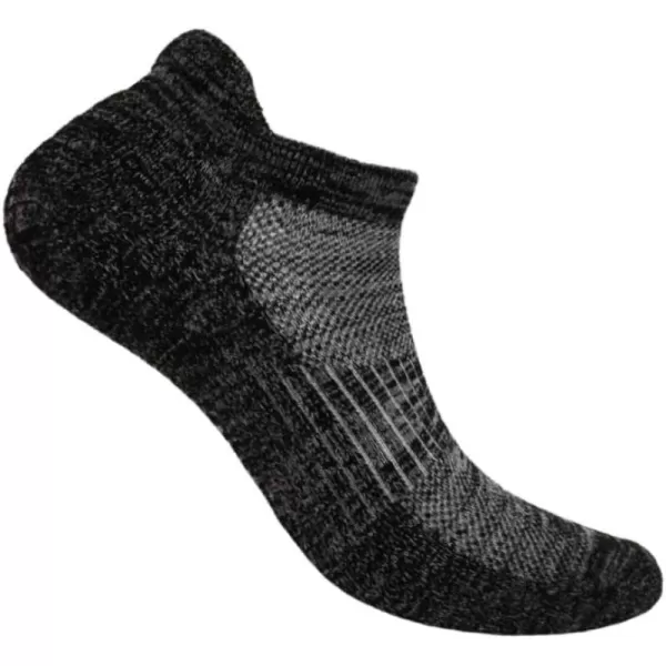 Orthofeet Low Cut Non-Binding Non-Constrictive Circulation Seam Free Black Socks, 3 Pack