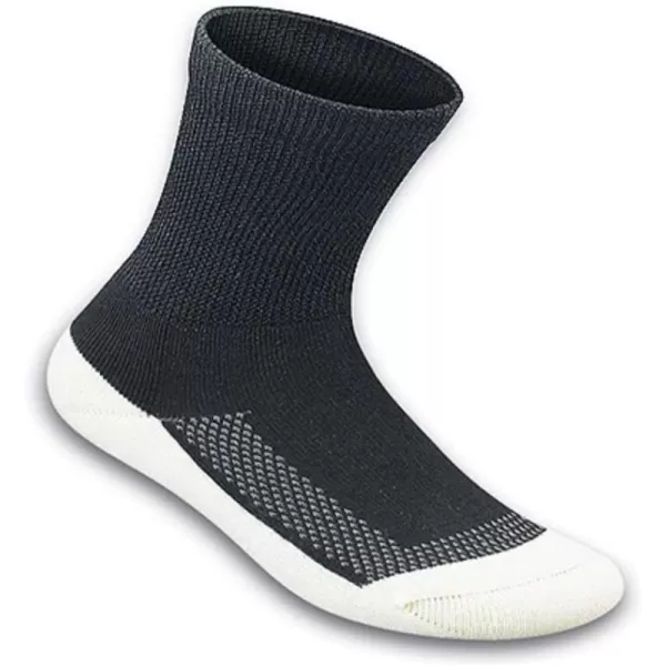 Orthofeet Padded Sole Non-Binding Non-Constrictive Circulation Seam Free Socks, 3 Pack