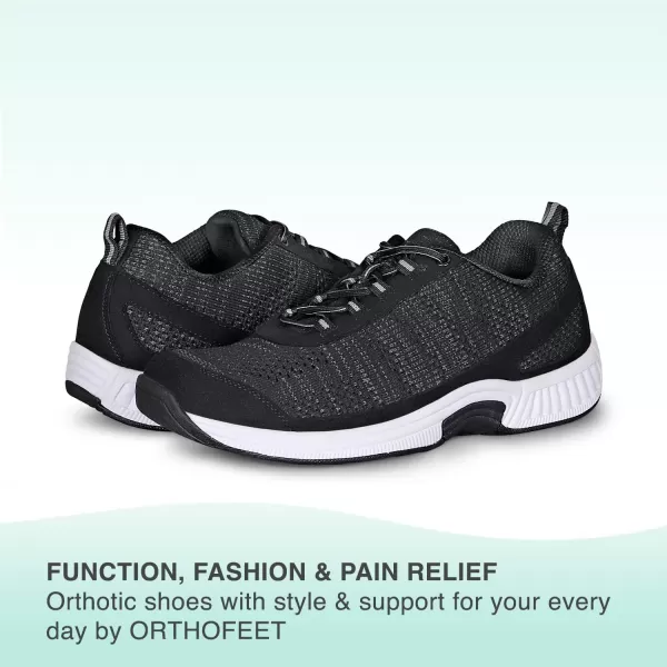 Orthofeet Men's Orthopedic Knit Lava Sneakers