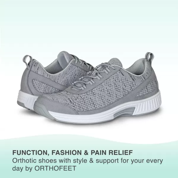 Orthofeet Men's Orthopedic Knit Lava Sneakers