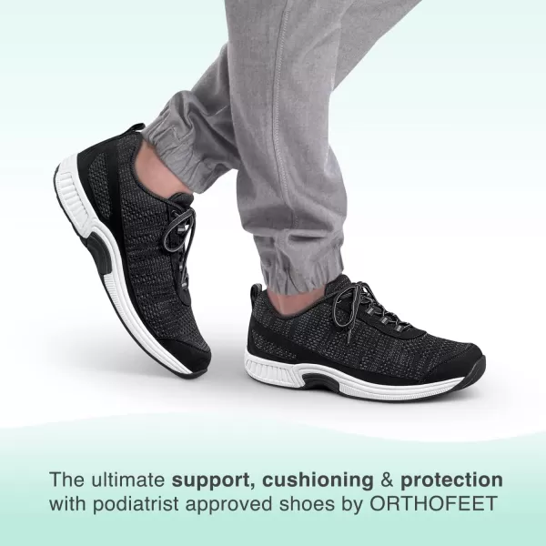 Orthofeet Men's Orthopedic Knit Lava Sneakers