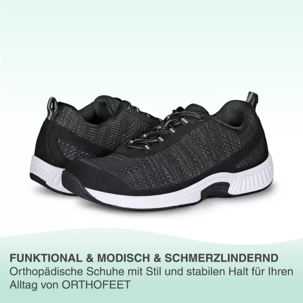 Orthofeet Men's Orthopedic Knit Lava Sneakers
