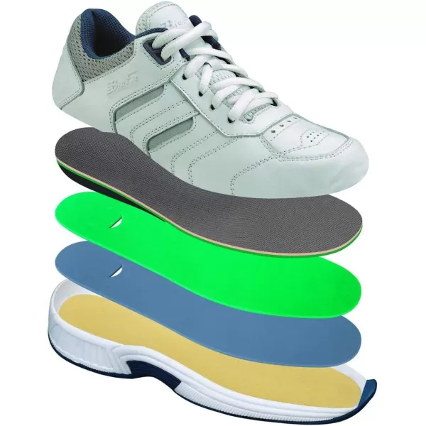 Orthofeet Men's Orthopedic Leather Pacific Palisades Sneakers