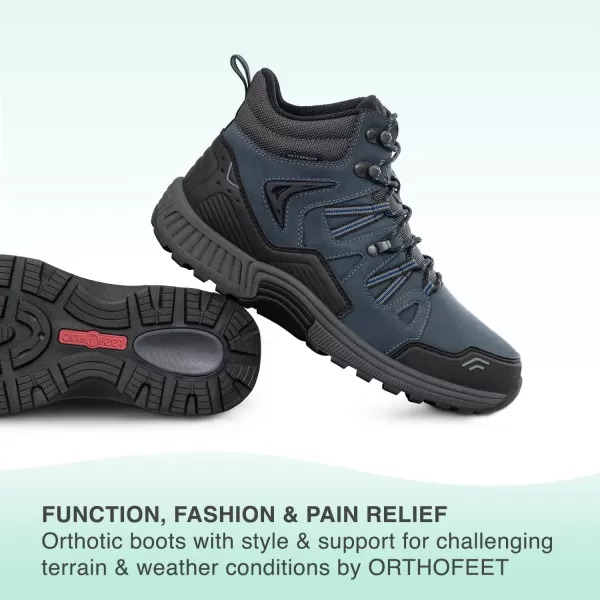 Orthofeet Women's Orthopedic Leather Dakota Hiking Boots