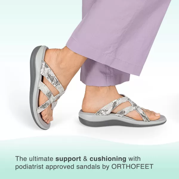 Orthofeet Women's Orthopedic Soft Microfiber Clio Sandals