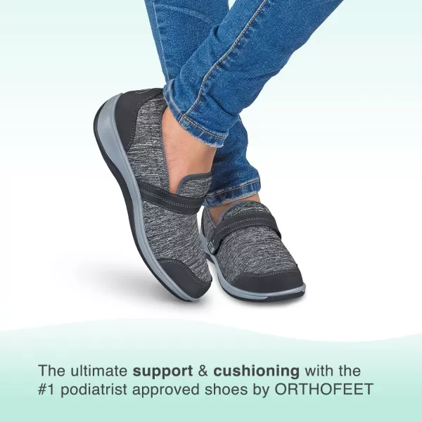 Orthofeet Women's Orthopedic Stretch Knit Quincy Slip-On Shoes