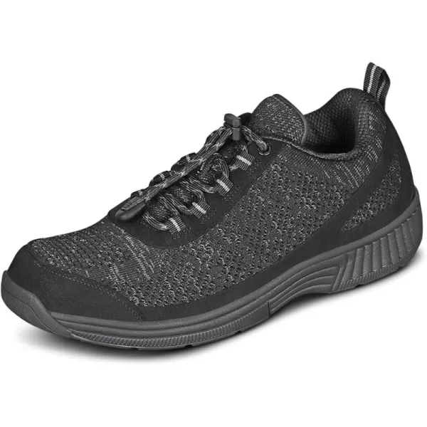 Orthofeet Men's Orthopedic Knit Lava No Tie Sneakers