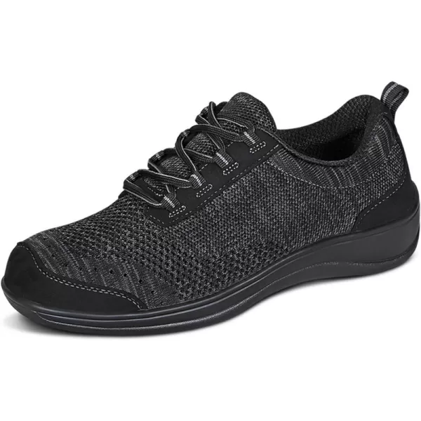 Orthofeet Orthopedic Grey Knit Palma Casual Women's Shoes