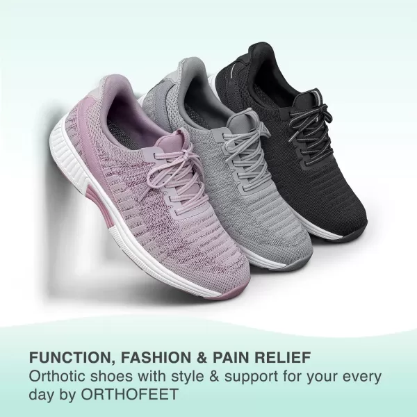 Orthofeet Women's Orthopedic Knit Kita Hands-Free Sneakers