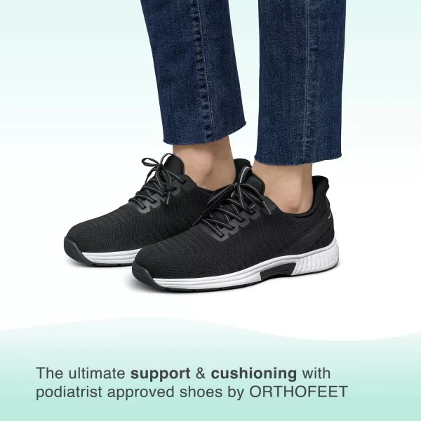 Orthofeet Women's Orthopedic Knit Kita Hands-Free Sneakers