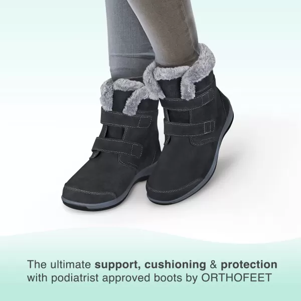 Orthofeet Women's Orthopedic Suede Florence Boots