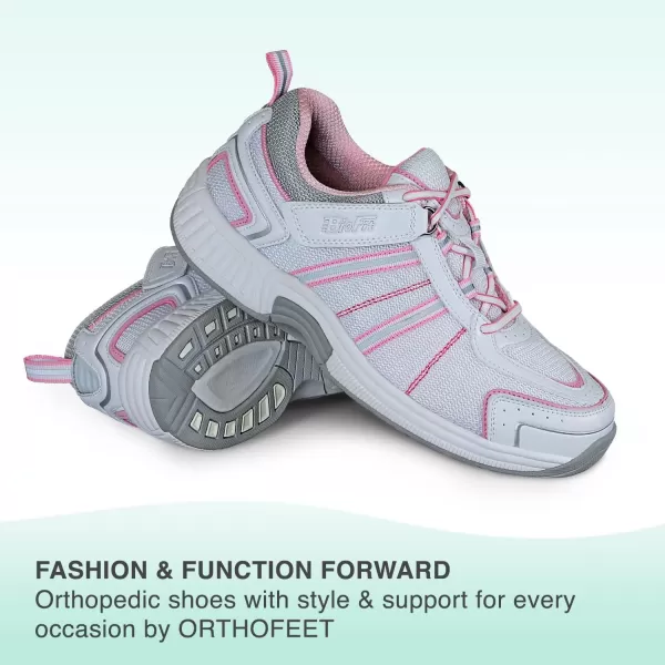 Orthofeet Women's Orthopedic Tahoe Tie-Less Sneakers