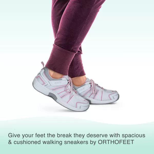 Orthofeet Women's Orthopedic Tahoe Tie-Less Sneakers