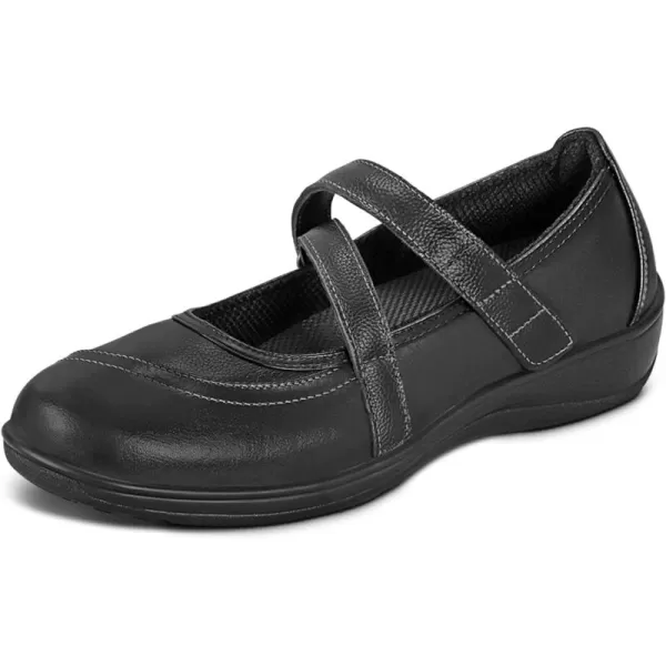 Orthofeet Women's Orthopedic Leather Celina Mary Jane Shoes