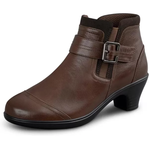 Orthofeet Women's Orthopedic Leather Emma Ankle Boots