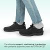 imageOrthofeet Mens Orthopedic Knit Yari HandsFree SneakersBlackBlack