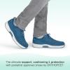 imageOrthofeet Mens Orthopedic Knit Yari HandsFree SneakersBlue