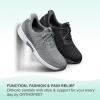 imageOrthofeet Mens Orthopedic Knit Yari HandsFree SneakersGrey