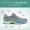 imageOrthofeet Mens Orthopedic Knit Yari HandsFree SneakersGrey