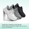 imageOrthofeet Mens Orthopedic Knit Yari HandsFree SneakersWhite