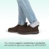 imageOrthofeet Mens Orthopedic Leather Vito HandsFree SlipperChocolate