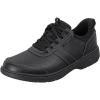 imageOrthofeet Mens Orthopedic Black Leather Pierre HandsFree Casual ShoeBlack