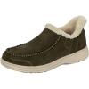 imageOrthofeet Mens Orthopedic Leather Vito HandsFree SlipperDark Olive