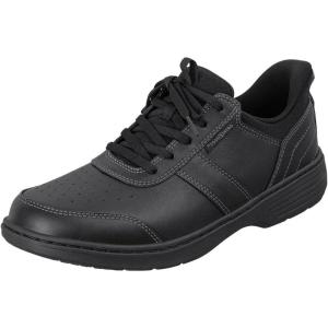 imageOrthofeet Mens Orthopedic Black Leather Pierre HandsFree Casual ShoeBlack