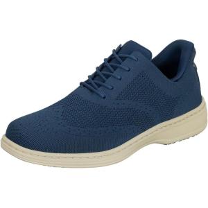 imageOrthofeet Mens Orthopedic Knit Rex HandsFree Casual ShoeBlue