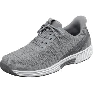 imageOrthofeet Mens Orthopedic Knit Yari HandsFree SneakersGrey