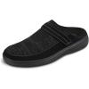 imageOrthofeet Mens Orthopedic Stretch Knit Hudson SlippersBlack